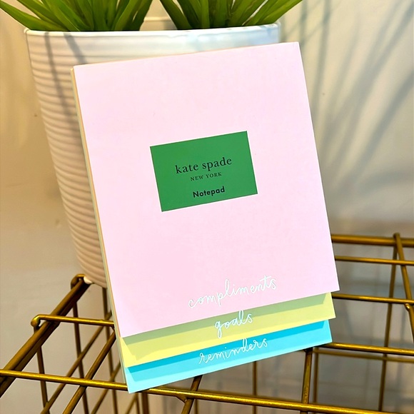 Kate Spade NWT Compliments, Goals, Reminders Stacked Notepads - Picture 1 of 4